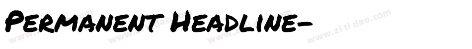 Permanent Headline字体转换